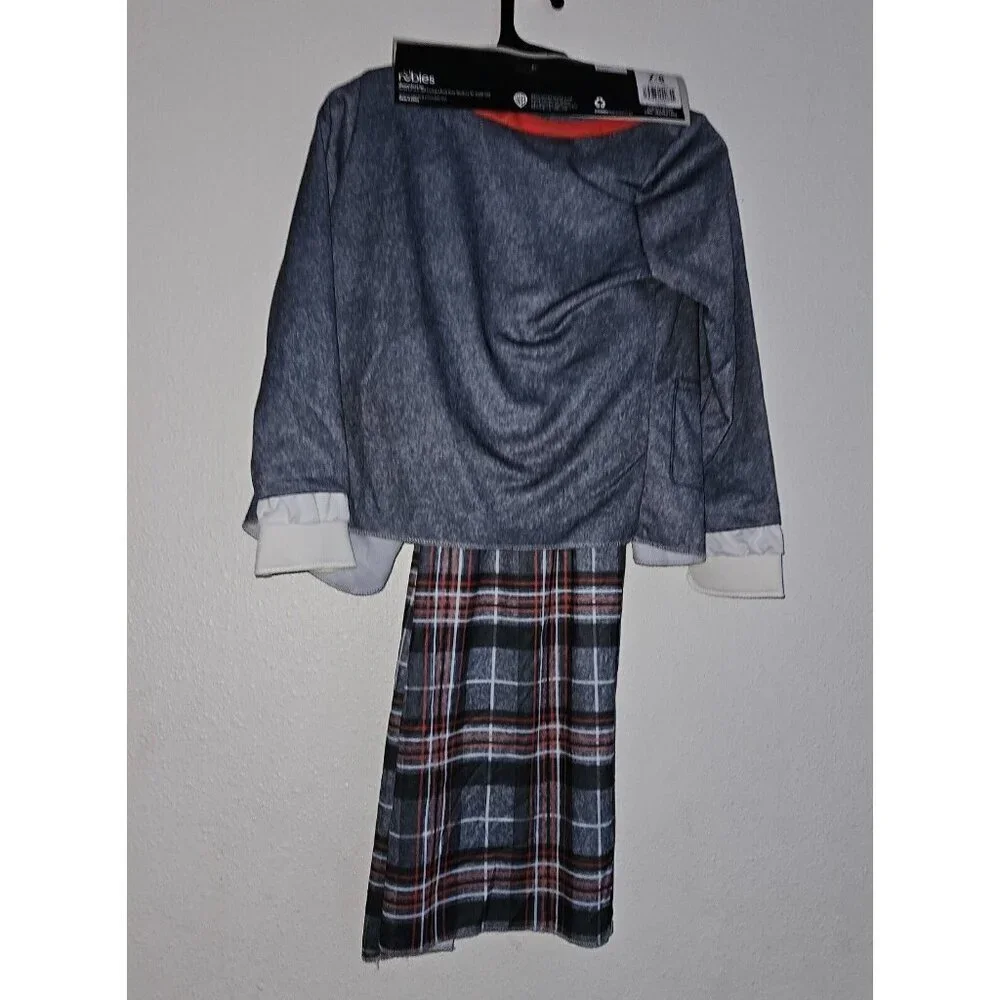 NEW Beetlejuice Astrid Halloween Costume Girls Medium 7-8 Dress Schoolgirl